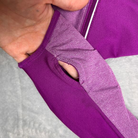 Nike Dri-Fit Full Zip Womens M Magenta Running Activewear Lightweight Colorful - Picture 10 of 11